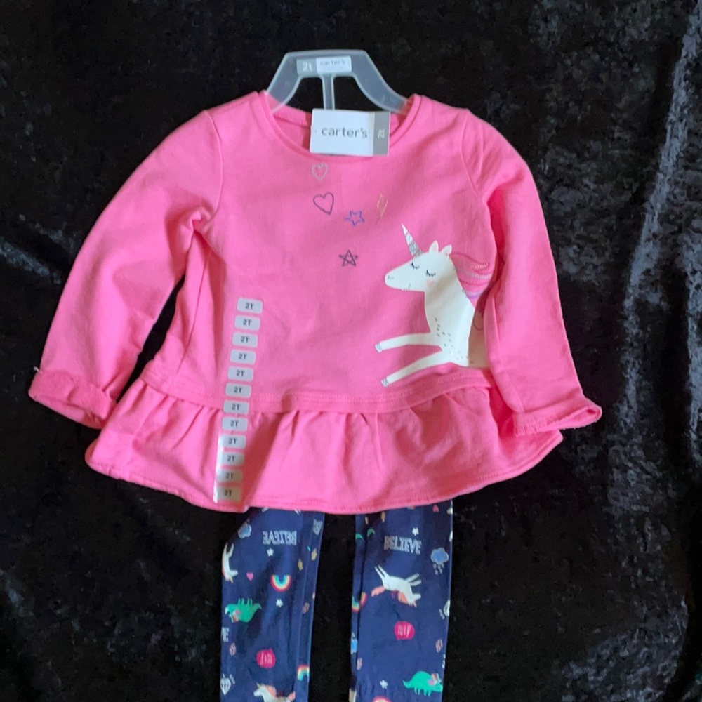 Carter’s Unicorn 🦄 Set (2T) NWT